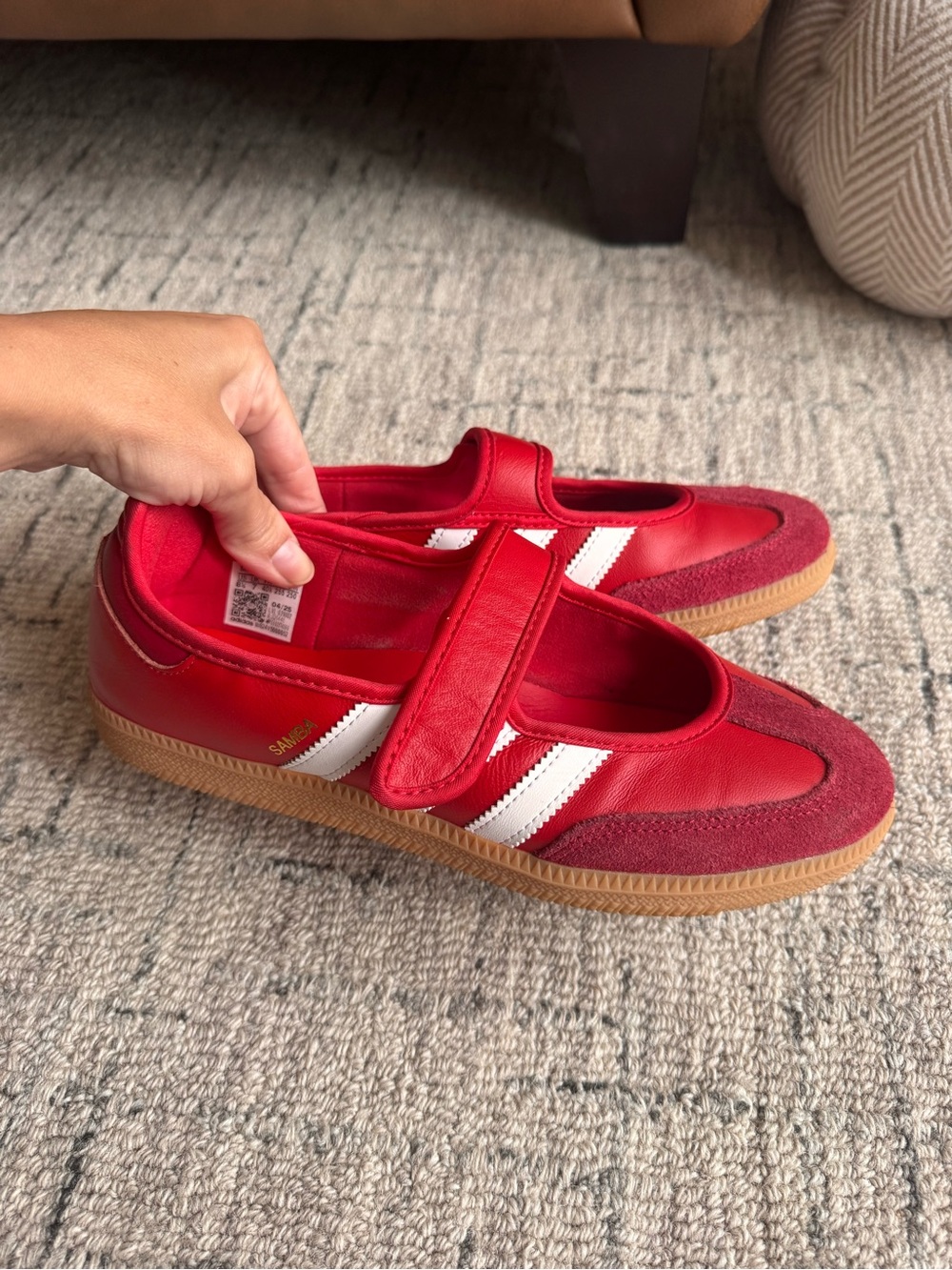 Adidas Samba Jane Red 8.5